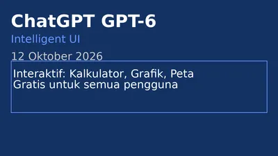ChatGPT GPT-6 Hadir untuk Semua: Sekarang Jawaban Bisa Langsung Interaktif